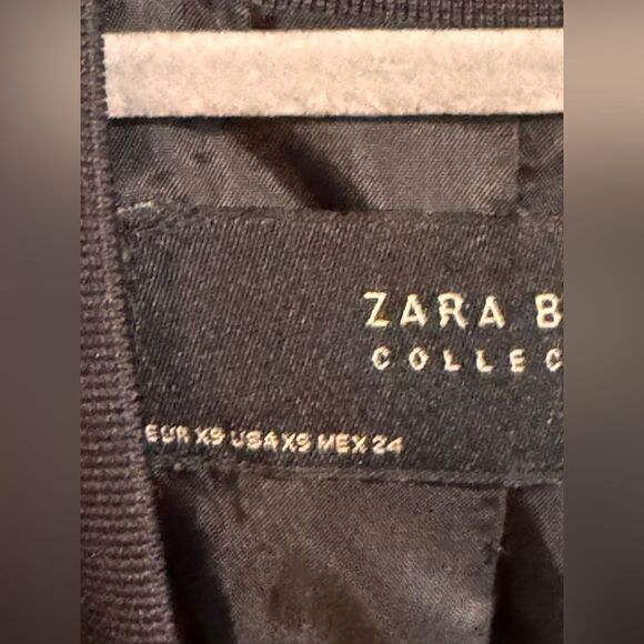 Zara Basic Black Zip up jacket size XS - Picture 3 of 8